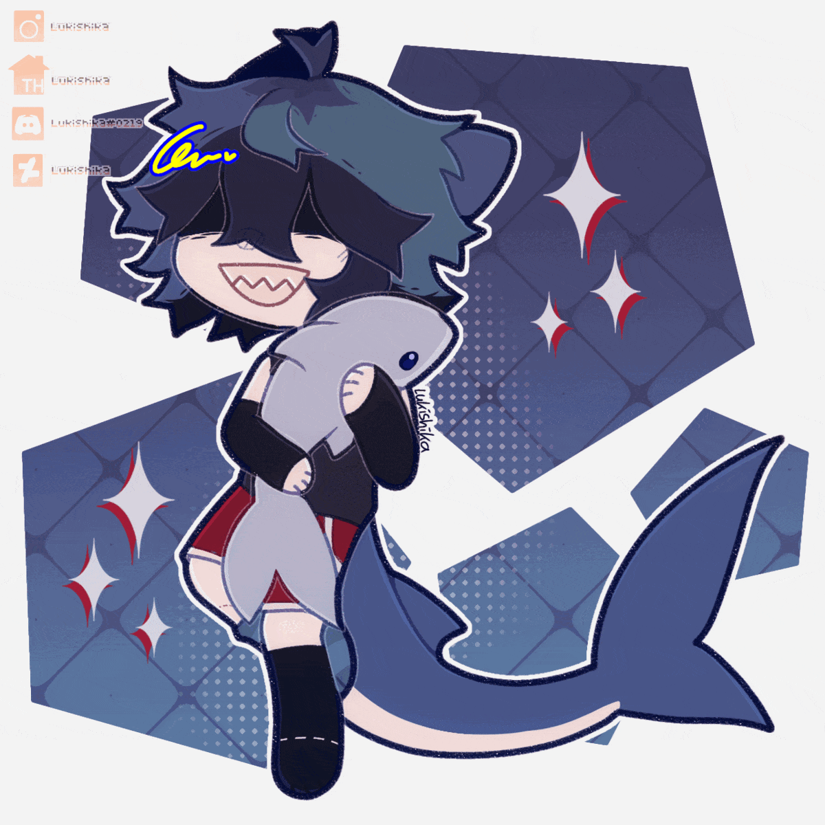chibi tail wag